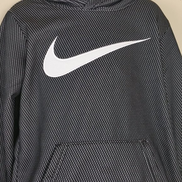 Nike Printed Black/White Pullover/Hoodie Boys - Picture 3 of 7